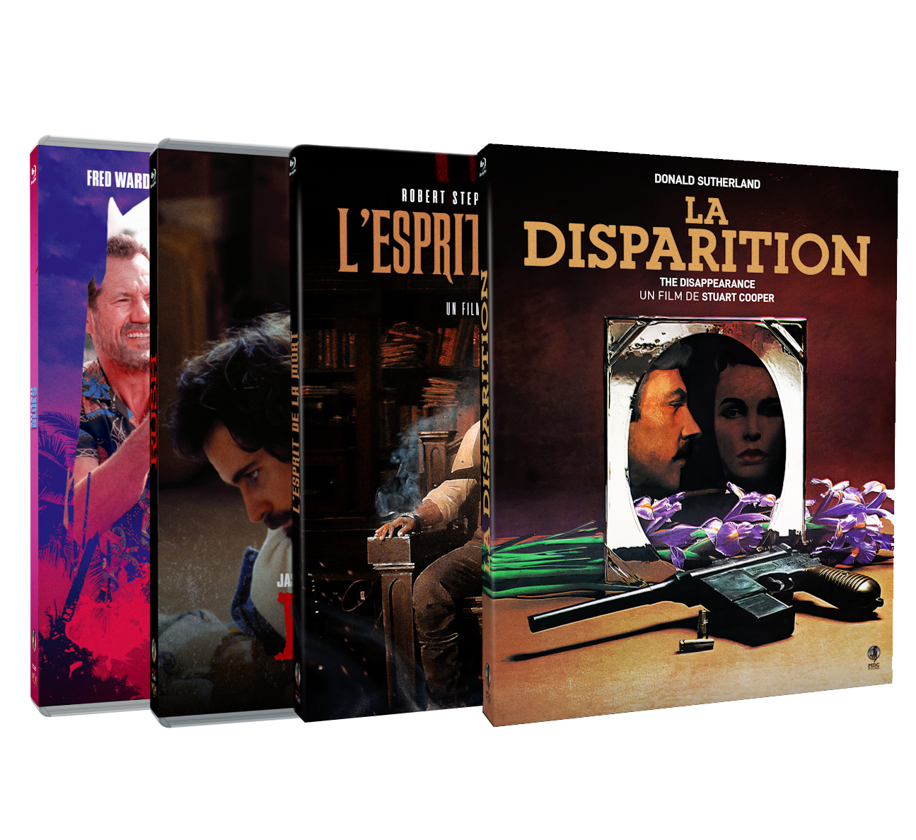 PACK EXCLUSIF MDC FILMS - 4 FILMS - MIAMI BLUES + RUSH + L'ESPRIT DE LA MORT + LA DISPARITION